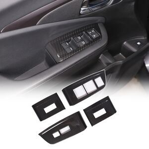 ABS Carbon Fiber Window Lift Switch Trim For Honda Pilot 2016-22 US